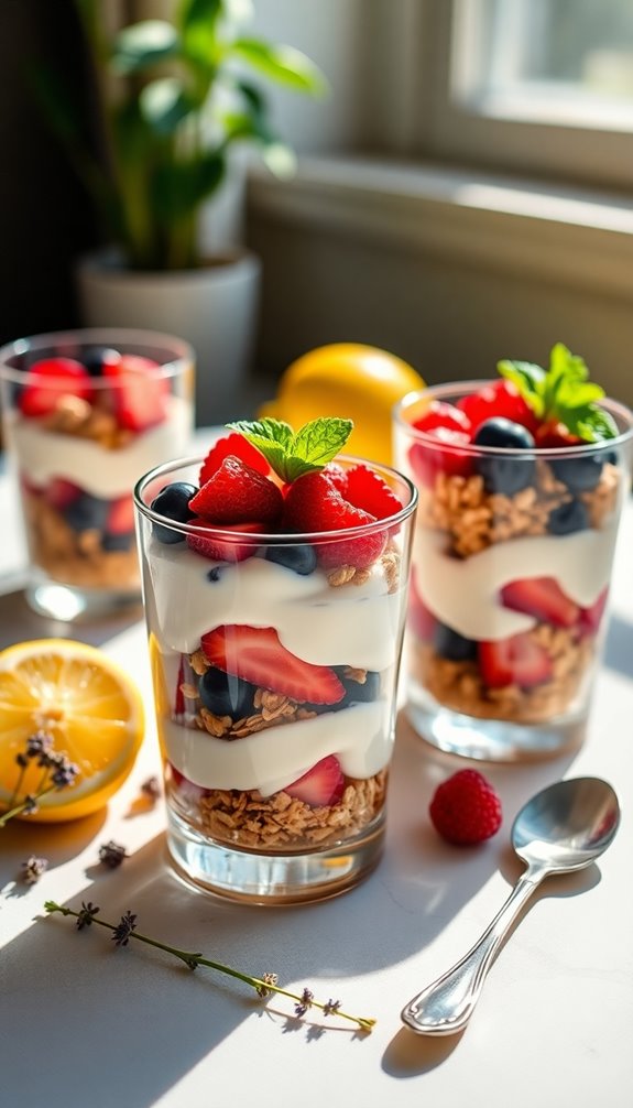layered yogurt fruit delight