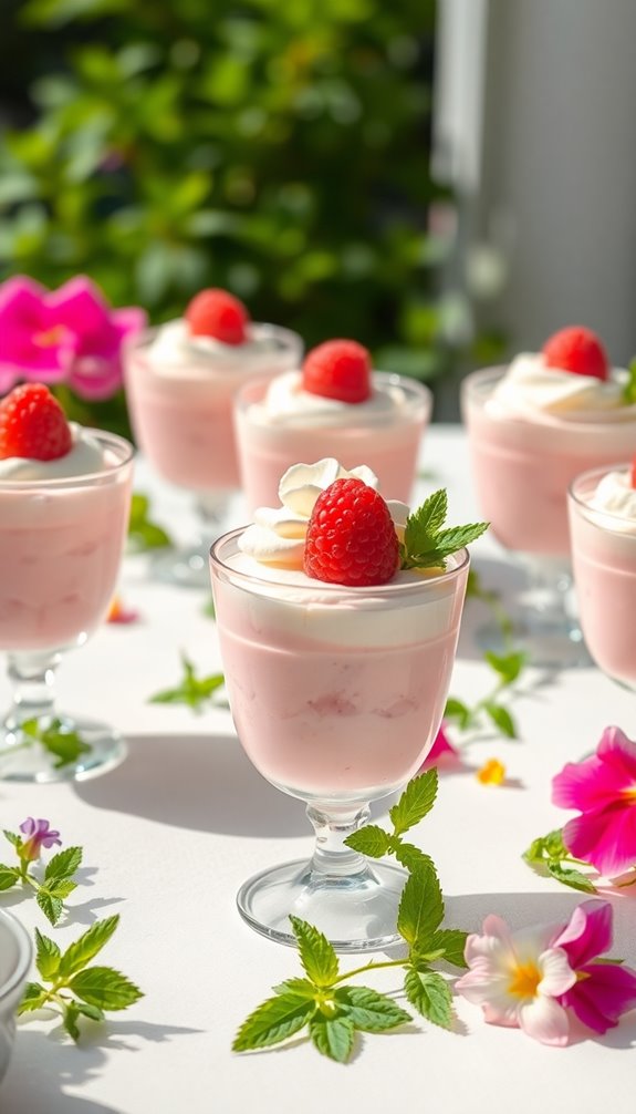 light indulgent mousse desserts