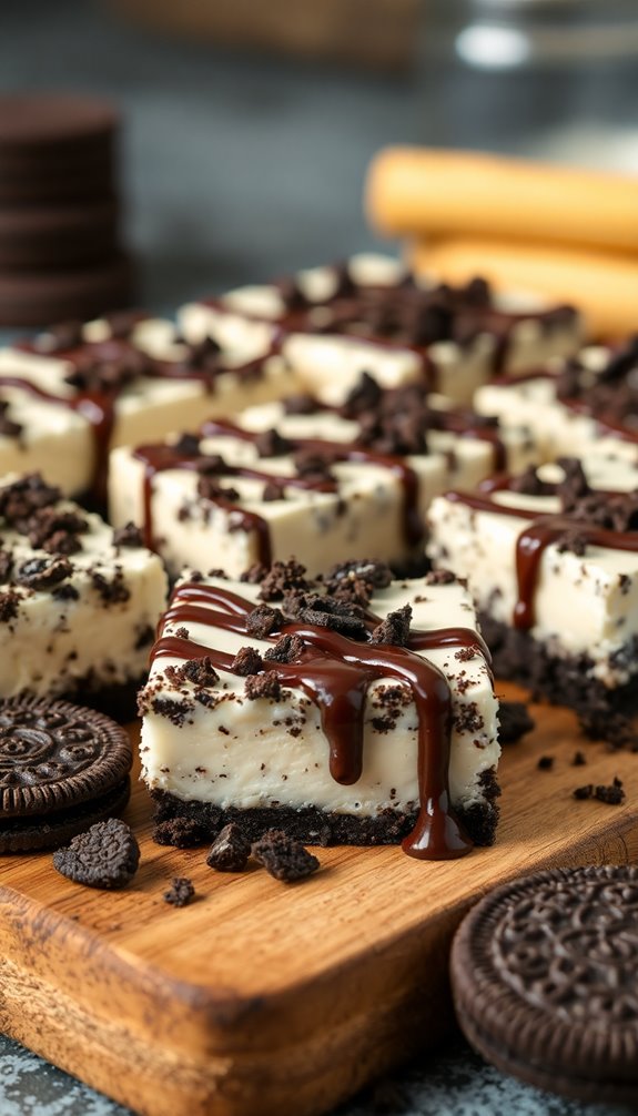 no bake oreo cheesecake bars