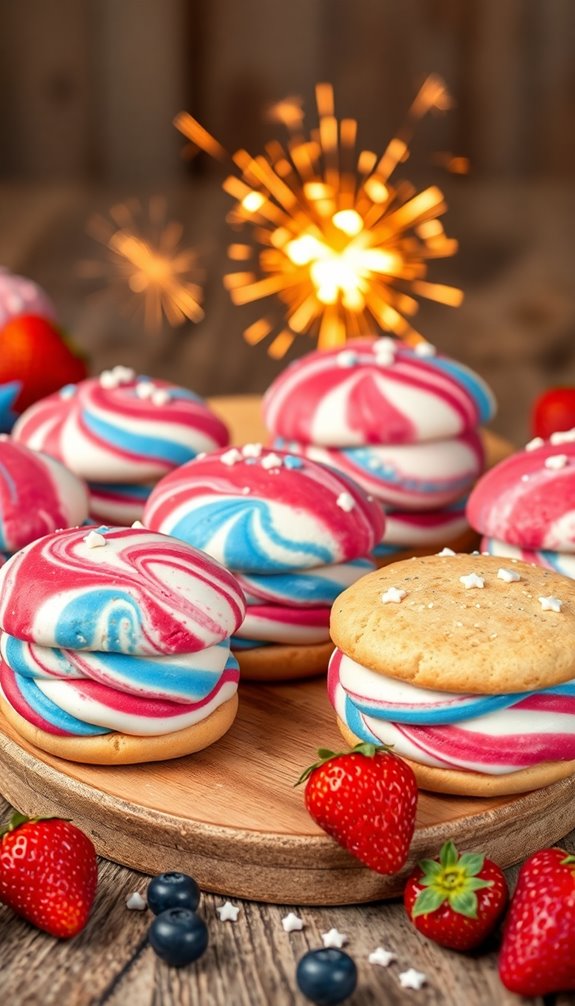 patriotic ice cream sandwiches