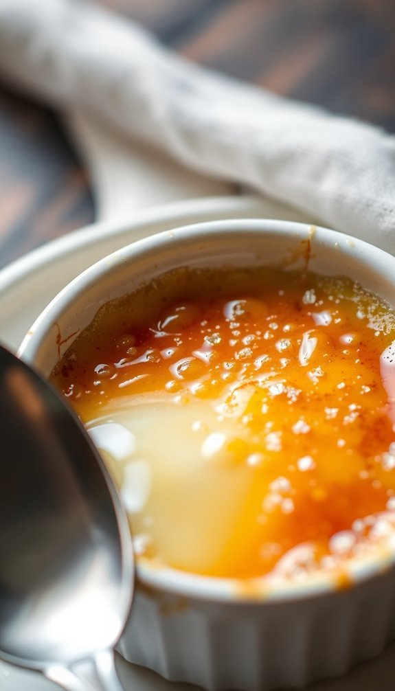 perfect caramelized sugar crust