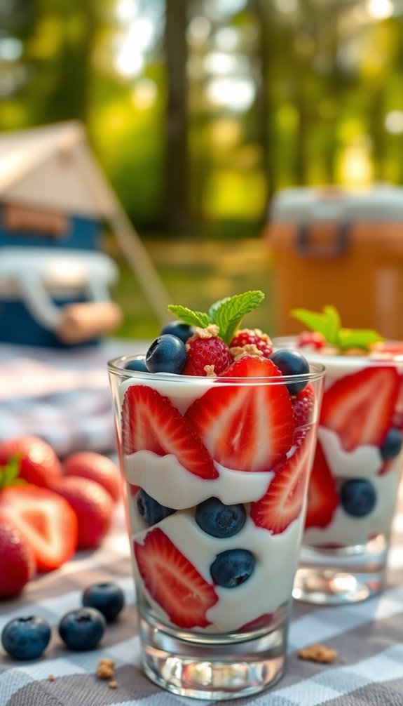 quick layered fruit parfaits