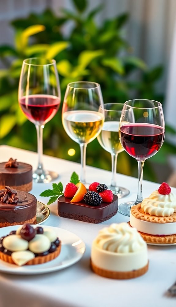 wine pairing for desserts