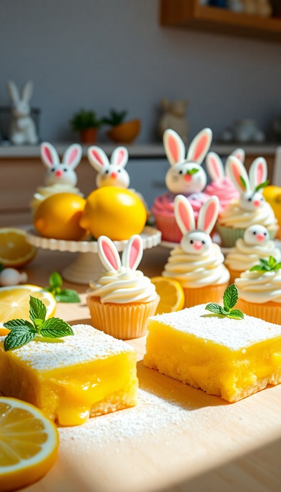 zesty spring lemon bars