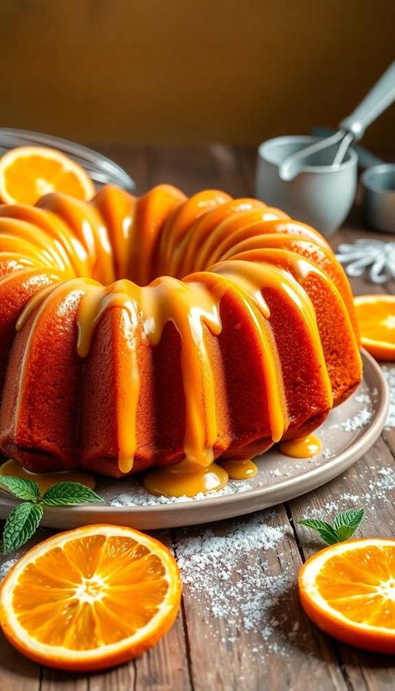 bake and glaze orange cake