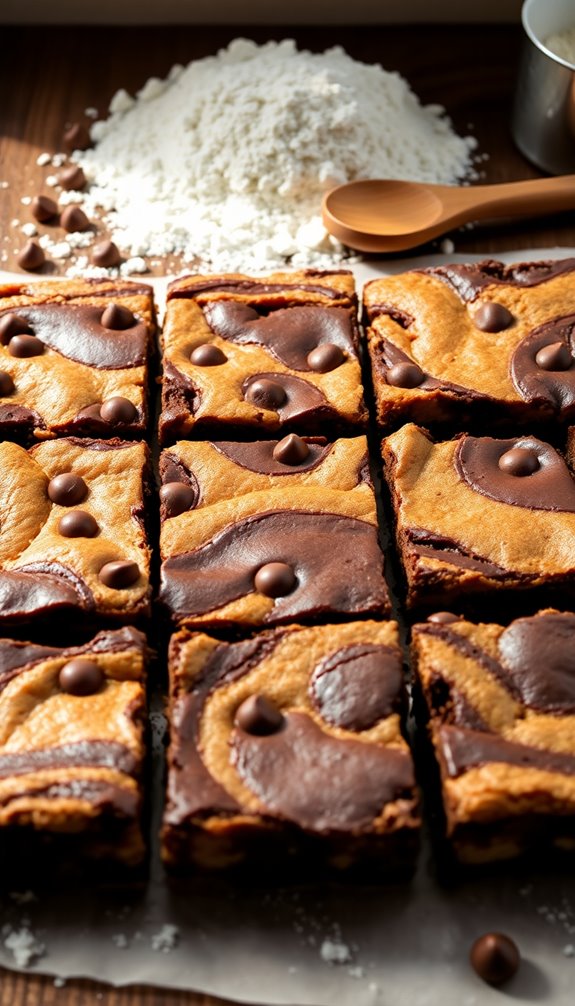 bake layered cookie brownie bars