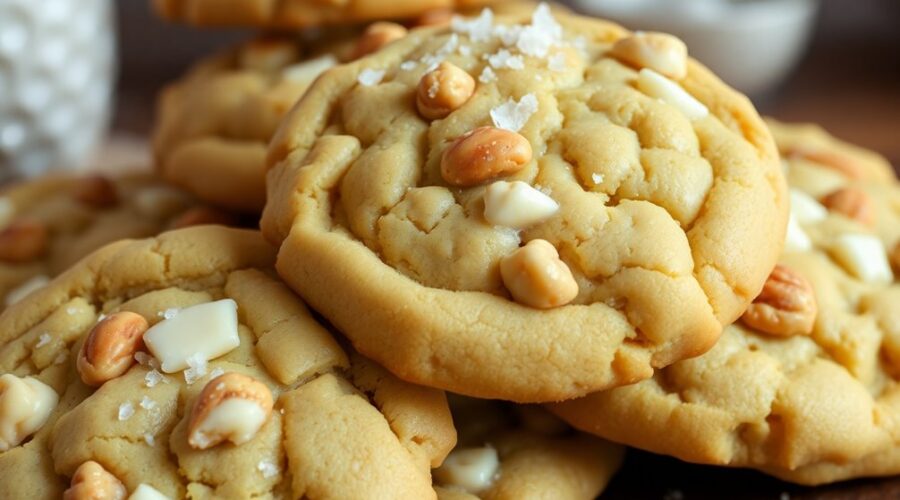 bakery style macadamia nut cookies