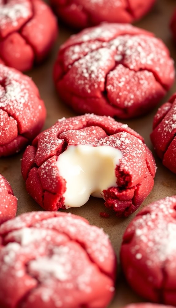 baking red velvet cookies