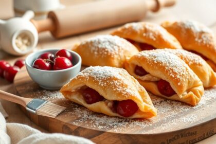 cherry turnovers with pastry