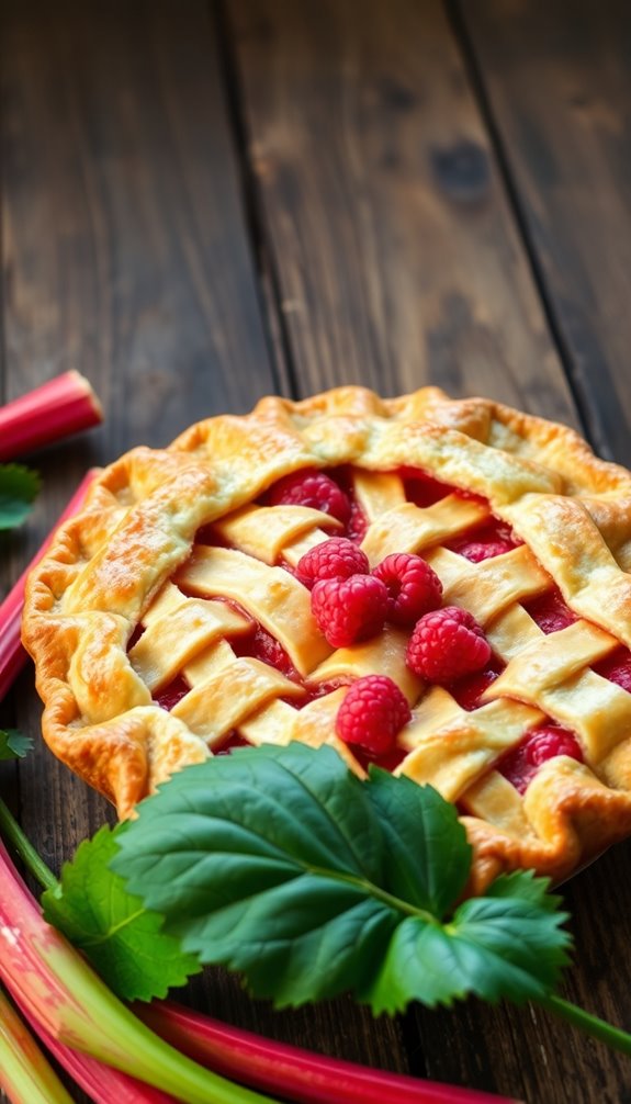 choose vibrant fresh rhubarb