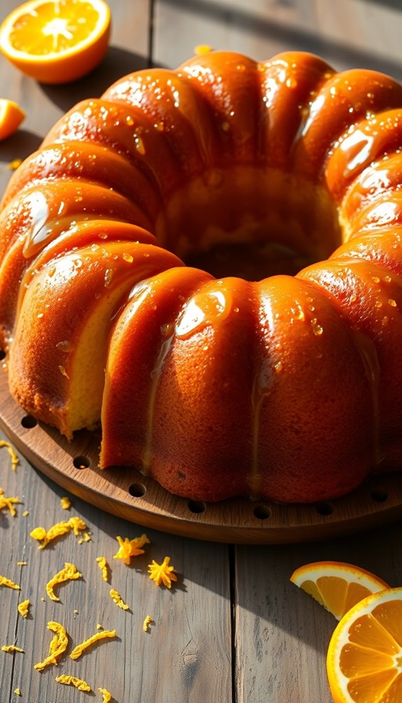 citrusy orange bundt cake ingredients