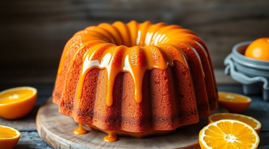 citrusy orange bundt delight