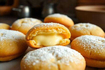 creamy cheesecake filled cookies