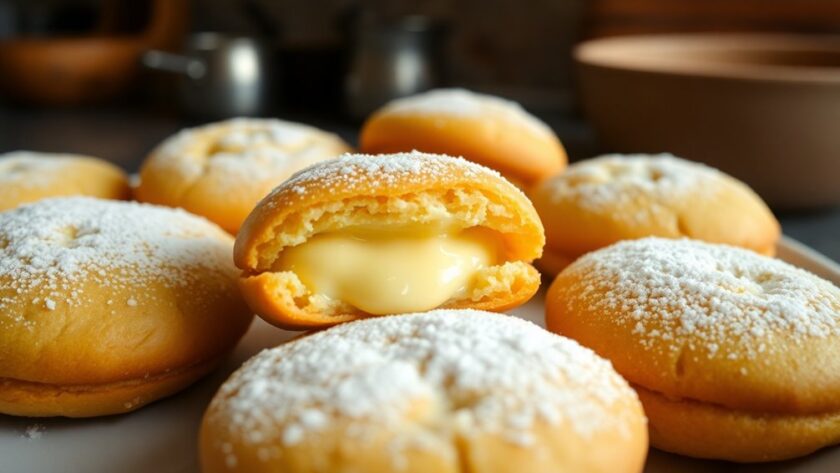 creamy cheesecake filled cookies