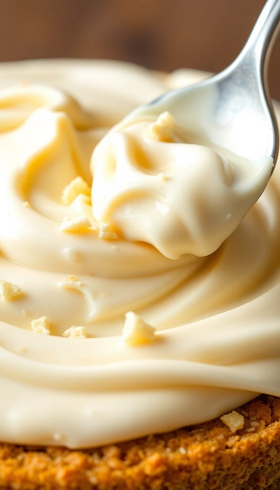 creamy cheesecake filling preparation
