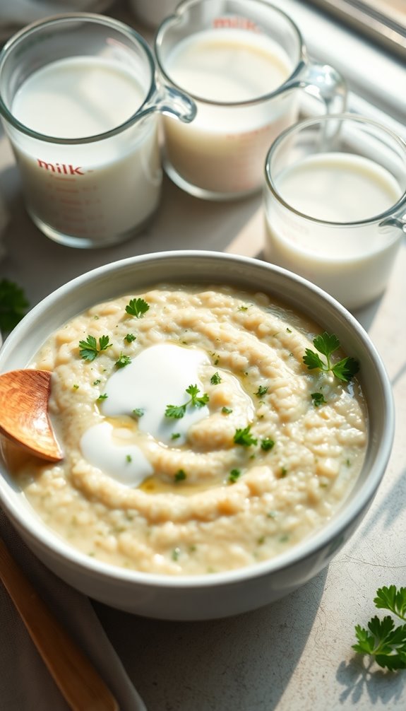 creamy dishes with substitutes