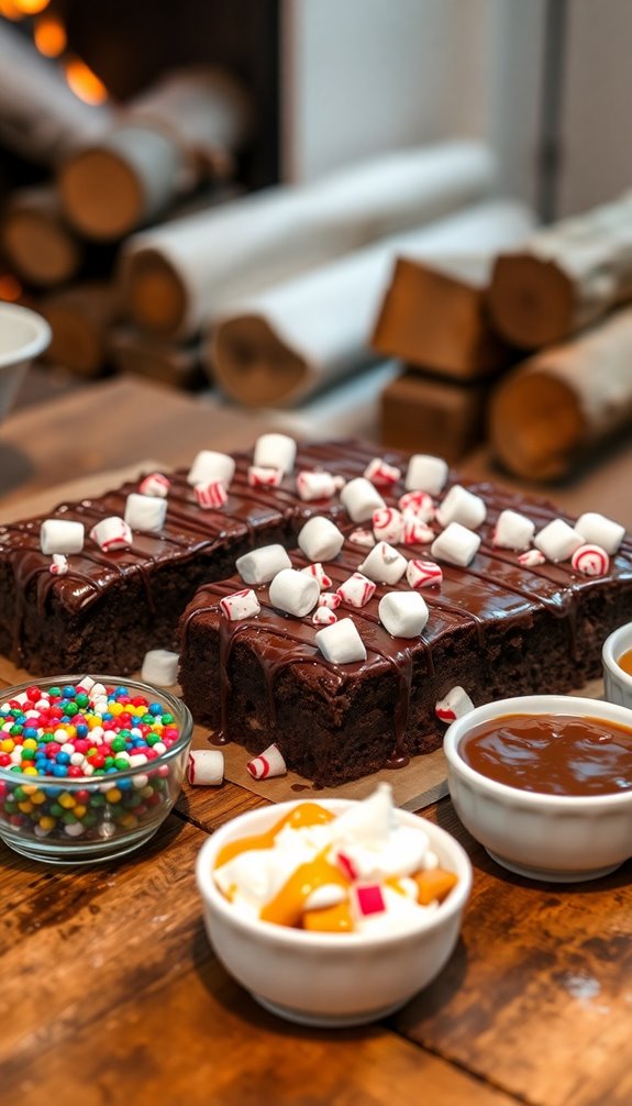 customize your hot chocolate brownies