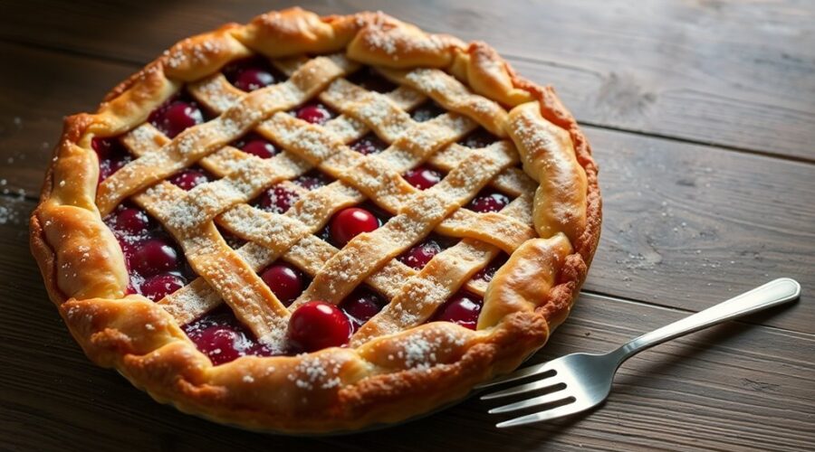 delicious cherry dessert pie