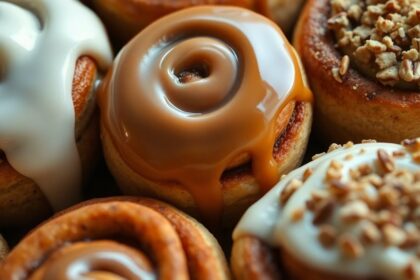 delicious cinnamon bun icings