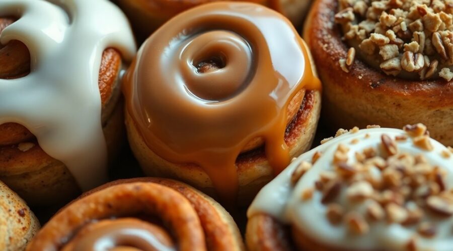 delicious cinnamon bun icings