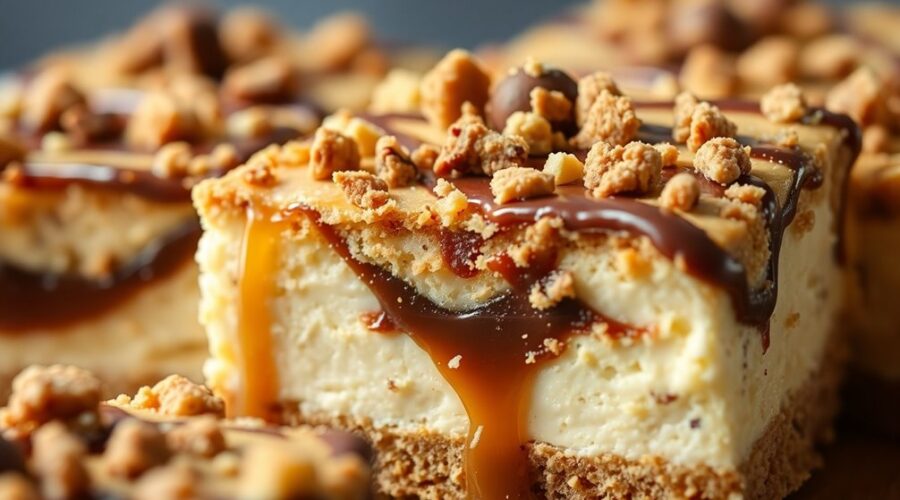 delicious cookie cheesecake bars