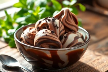 delicious homemade chocolate ice cream