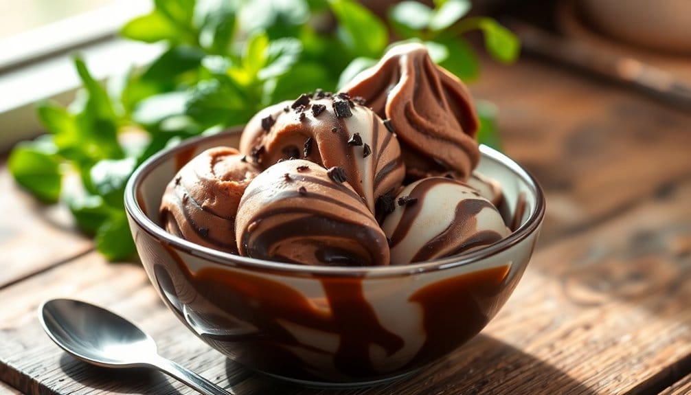 delicious homemade chocolate ice cream