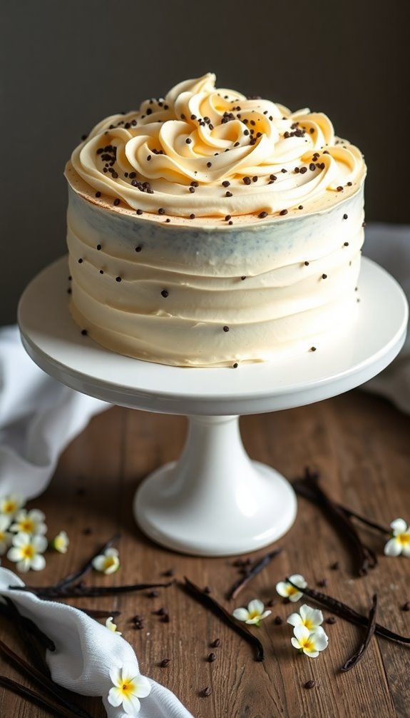 delicious vanilla bean cake