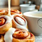 fast cinnamon roll topping