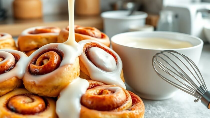 fast cinnamon roll topping