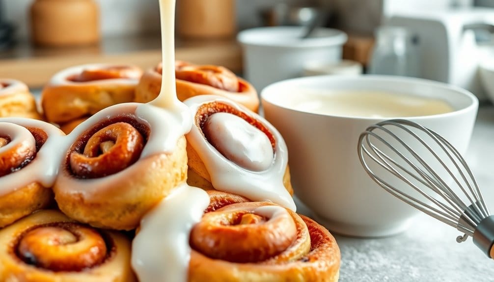fast cinnamon roll topping