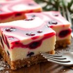 festive cranberry cheesecake dessert