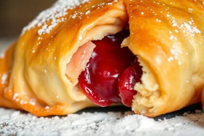 flaky cherry pastry delight
