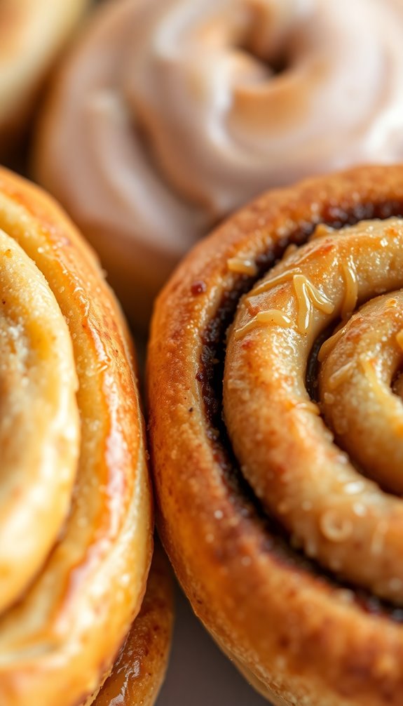flaky morning buns soft cinnamon rolls