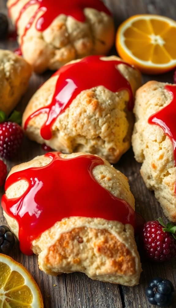 fruity glazes elevate scones