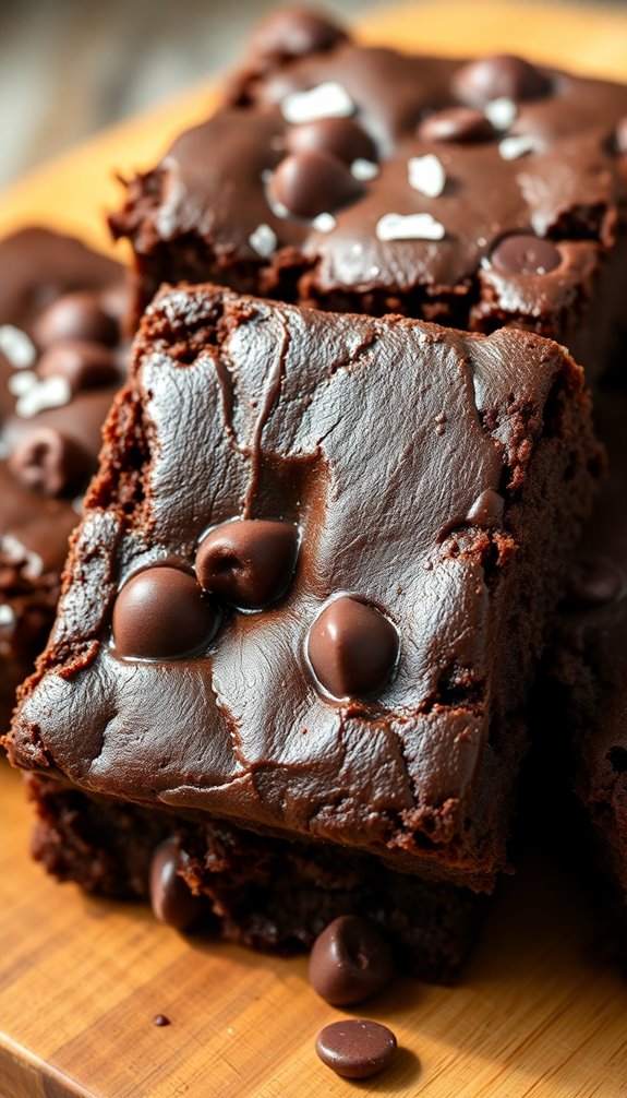 fudgy brownies with indulgent toppings
