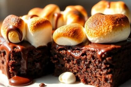 gooey marshmallow brownie delight