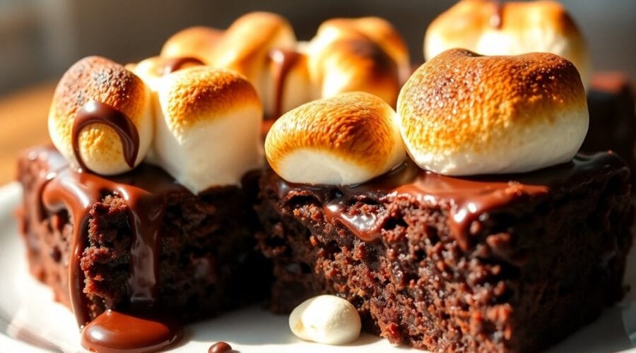 gooey marshmallow brownie delight