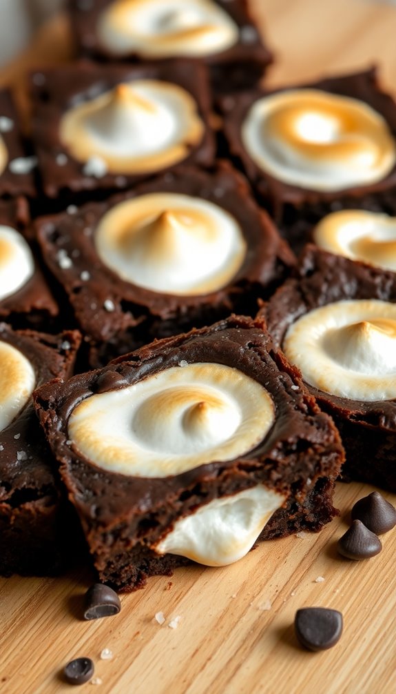 gooey marshmallow brownie tips