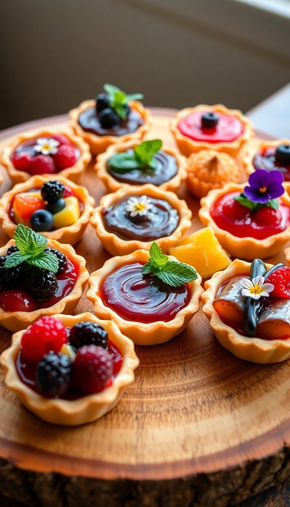 gourmet mini tart flavors