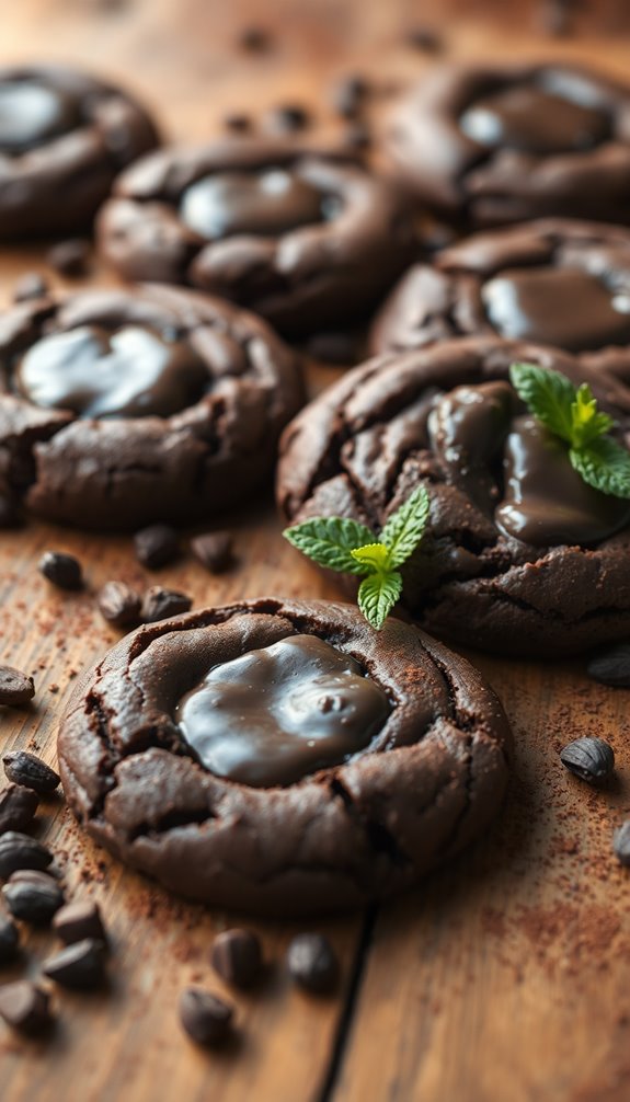 homemade delicious cacao cookies