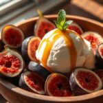 homemade fig ice cream