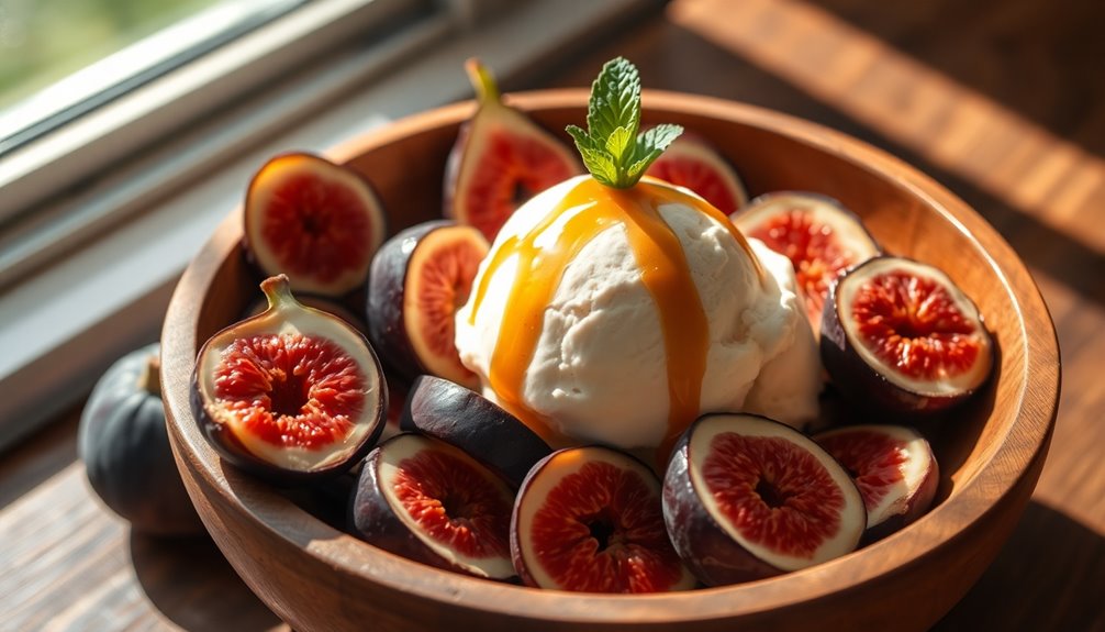 homemade fig ice cream