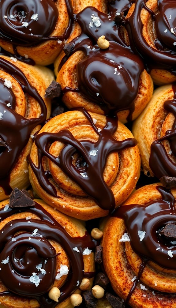 indulgent chocolate cinnamon rolls