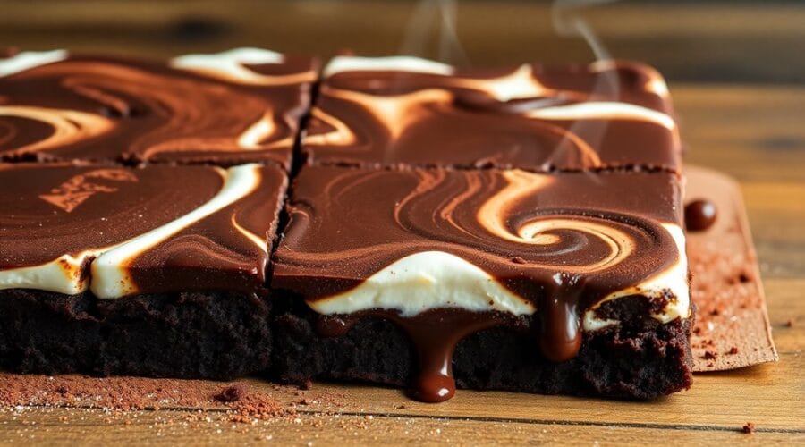 marshmallow swirled hot cocoa brownies