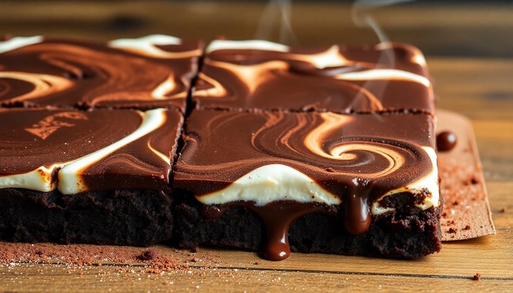 marshmallow swirled hot cocoa brownies