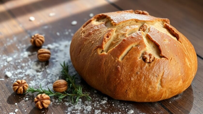 moist and hearty walnut bread