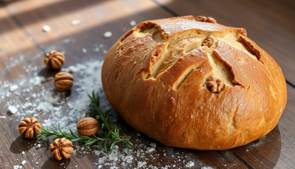 moist and hearty walnut bread