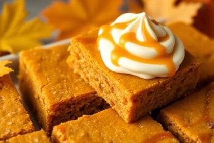 moist pumpkin bars recipe