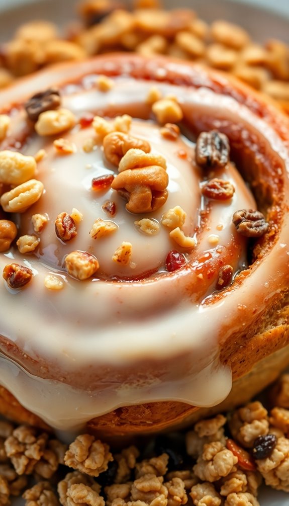 nutty crunchy cinnamon roll enhancements